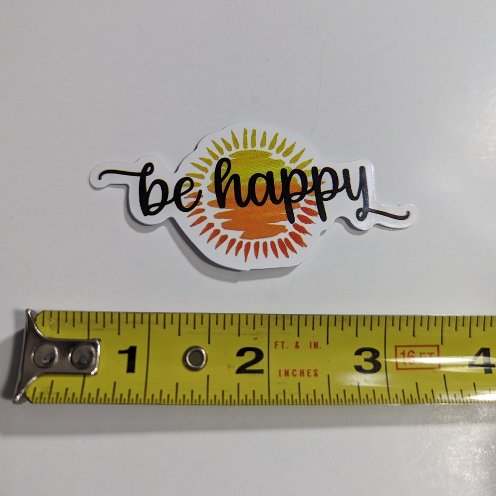 Be Happy Sunshine Sticker - Picture 2 of 2